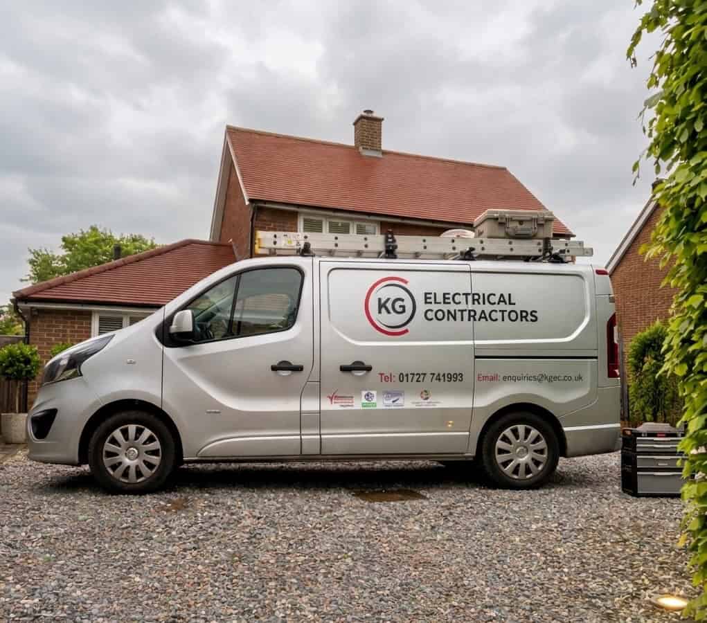 KG electrical contractors van