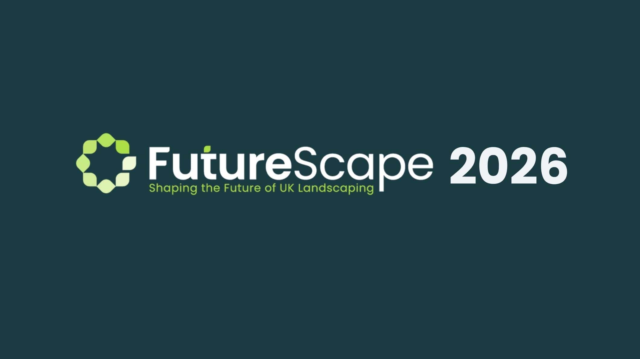 FutureScape 2026 logo for UK landscaping event.