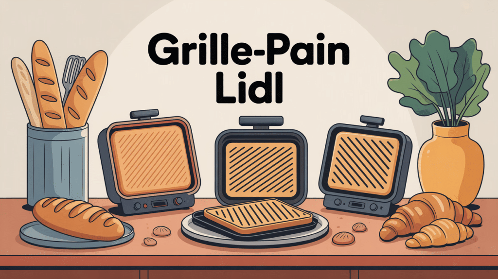 grille pain lidl modèles et pains sur table