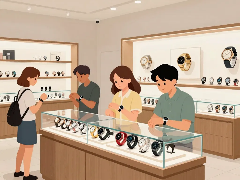interieur boutique guide choix tic tac montre