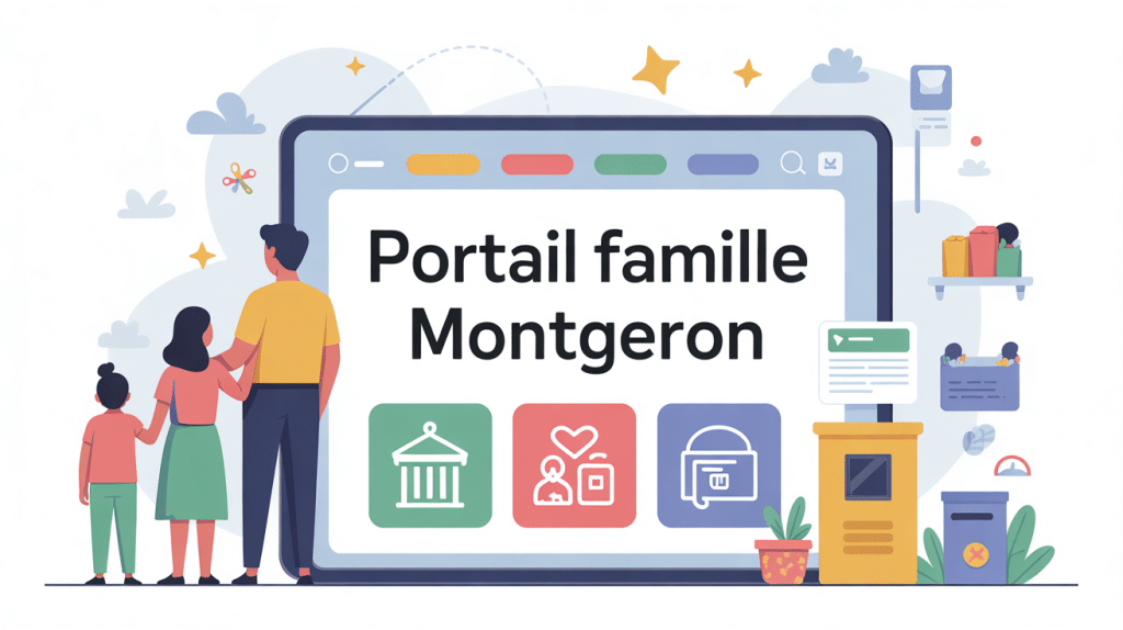 Illustration portail famille Montgeron gestion numérique familles
