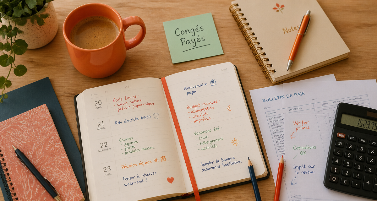calcul congés payés assistante maternelle agenda calculatrice