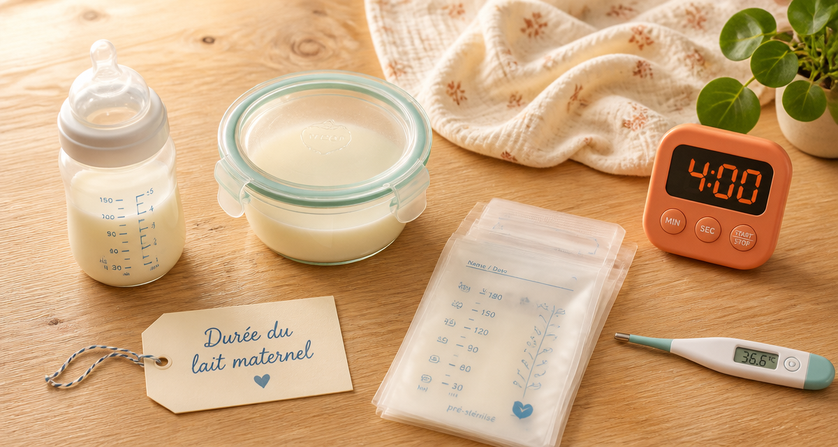 lait maternel sorti du frigo combien de temps biberon minuteur