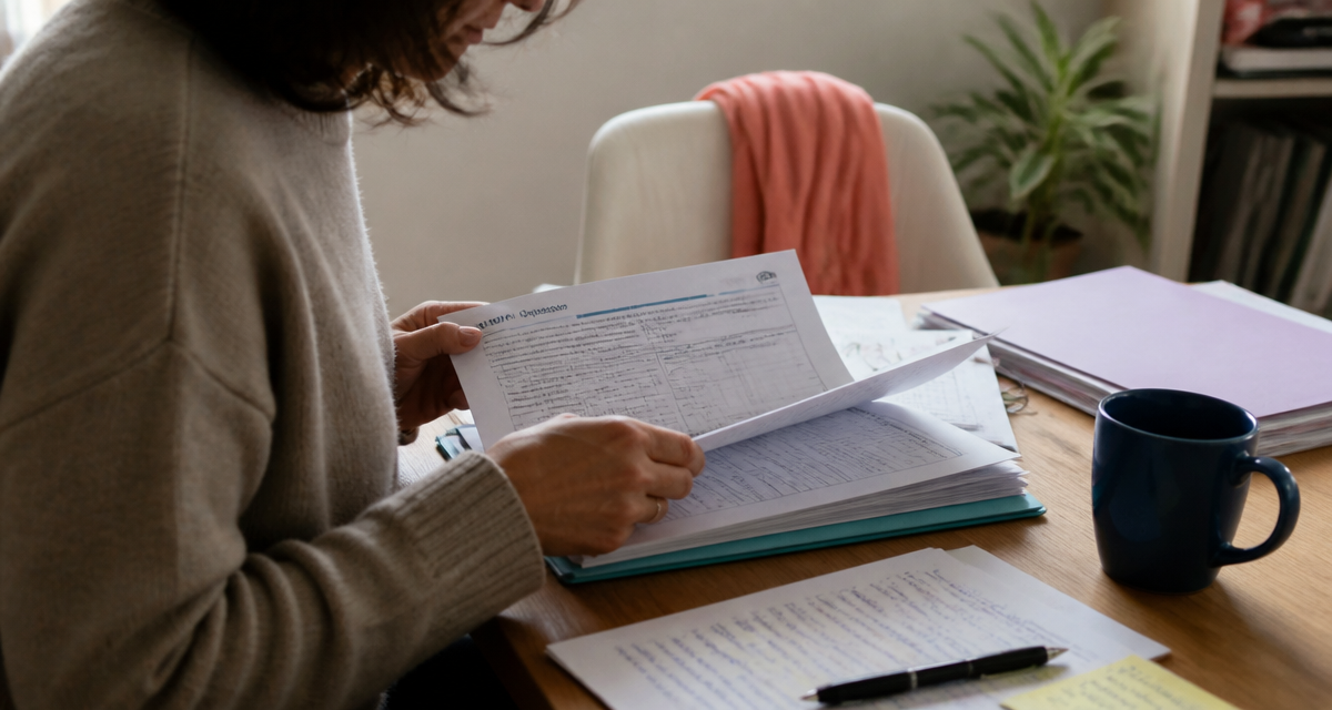 mdph depression dossier administratif sur table