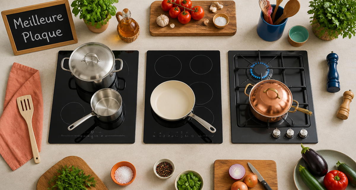 meilleur plaque de cuisson induction gaz vitrocéramique en cuisine moderne