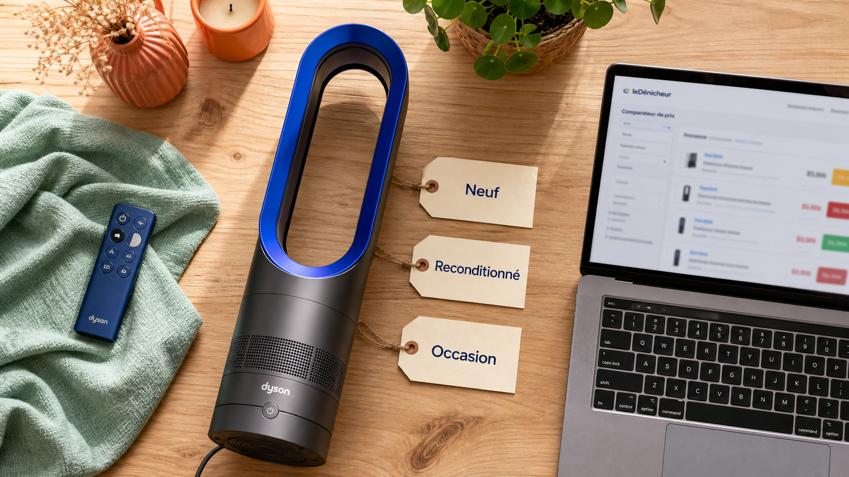 Ventilateur dyson am07 meilleur prix : étiquettes neuf, reconditionné, occasion