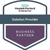 Hewlett Packard Enterprise Solution Provider badge for Kirk IT.