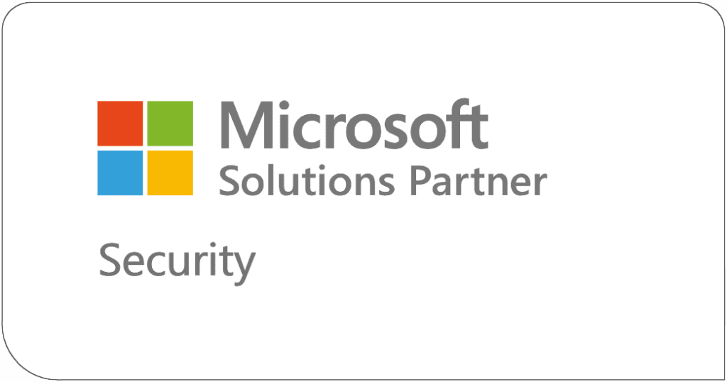 Microsoft Security Solutions Partner logo for IT security services.