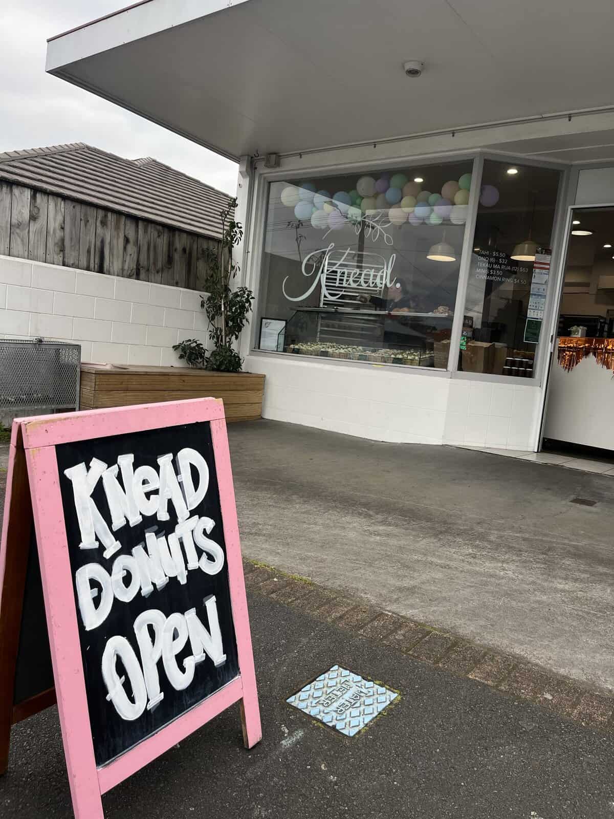 Delicious handmade donuts at Knead, perfect for a sweet treat in New Zealand.