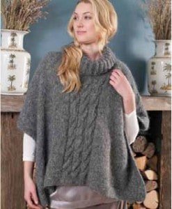 knitted poncho
