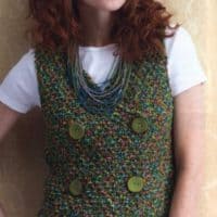 Double Breasted knitted vest – Free knitting patterns Double Breasted knitted vest – Free knitting patterns