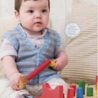 striped waistcoat  knitting pattern free