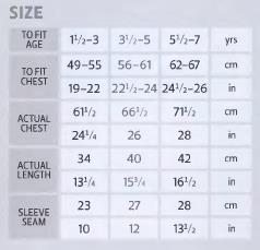 Hooded knitted sweater for kids-sizes