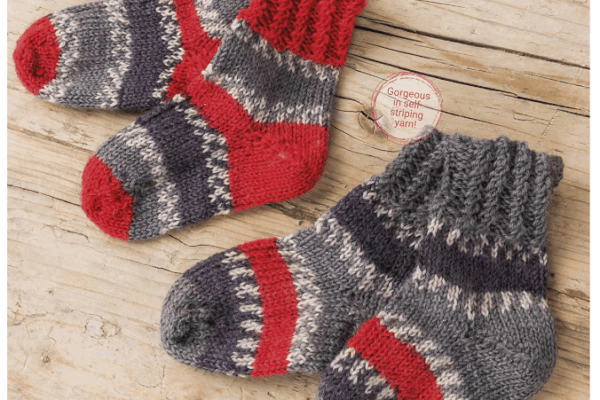 Baby socks-free knitting patterns