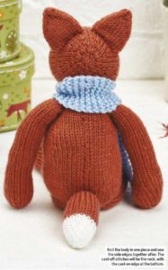 WINTER FOX- free knitted pattern 