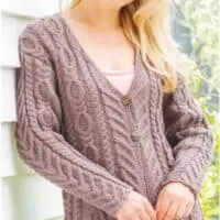 Flared Jacket-free knirring pattern