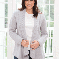 Knit woman's cardigan- free knit pattern