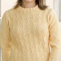 Cable column pullover-knitting pattern Cable column pullover-knitting pattern