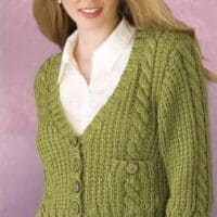 Office-to-Casual Cardigan-free knitting pattern