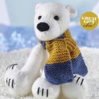 Polar Bear knitted toy pattern