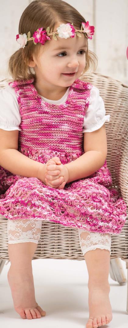 Cotton Candy-knitted dress