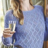 Lace jumper-free knitting pattern