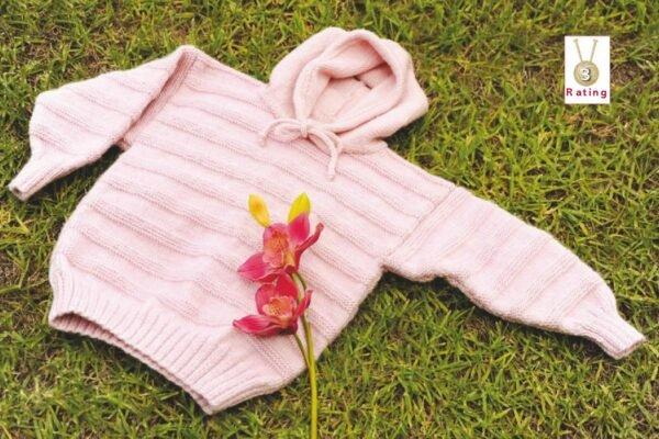 Cuddly Hoodie for kids-free knitting pattern