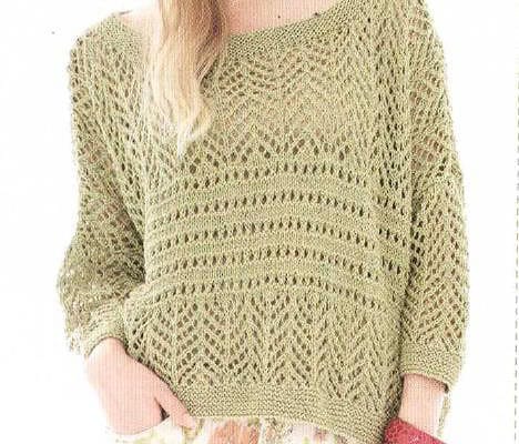 "Cookies & cream"- knitted sweater. Free knitting pattern