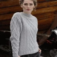 Women's aran pullover