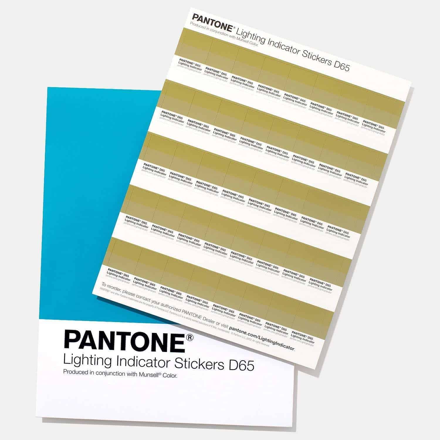 1 lnds1pkd65 pantone color evaluation d65 lighting indicator sticker product 1 2 1