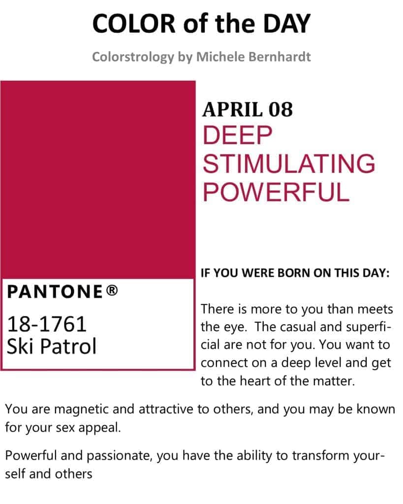 Color Of The day 04 08