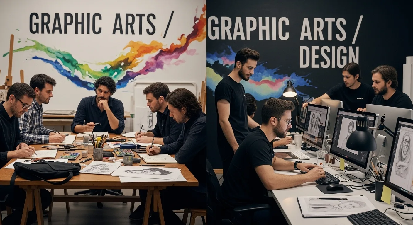 graphic arts vs graphic design