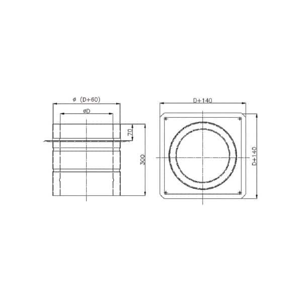 dodatki oslona termiczna izolowana rysunek