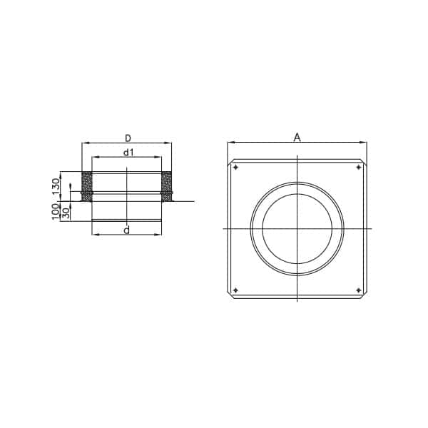 dodatki przejscie dachowe nie izolowane izolowane rysunek
