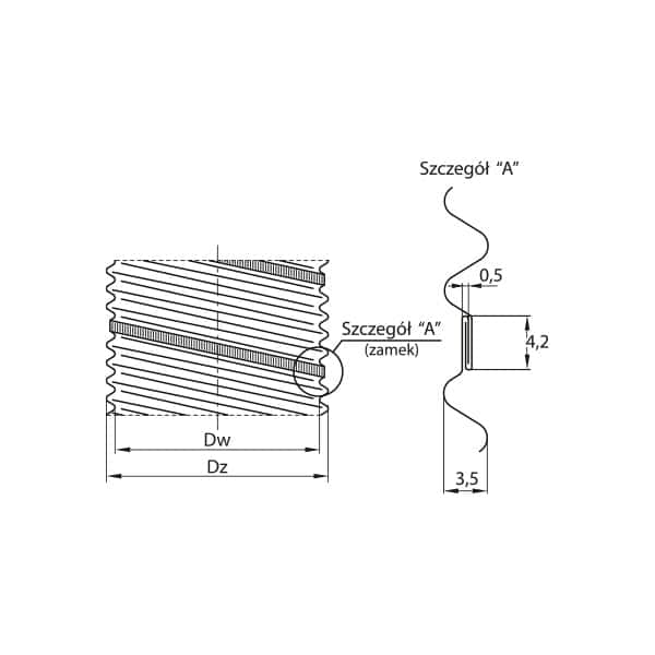 dodatki przewod spalinowy kwasoodporny stalflex rysunek