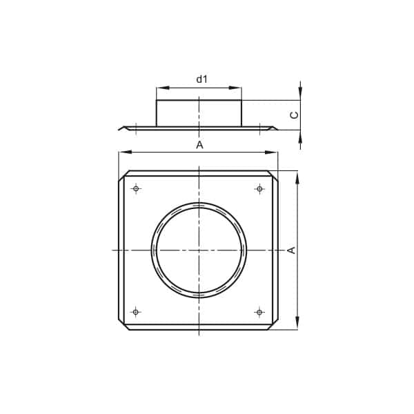kf przejscie dachowe rysunek