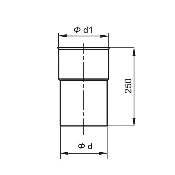 kf rura prosta 0.25 rysunek