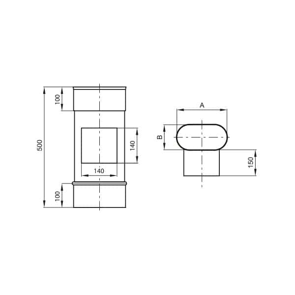owal wyczystka przelotowa rysunek