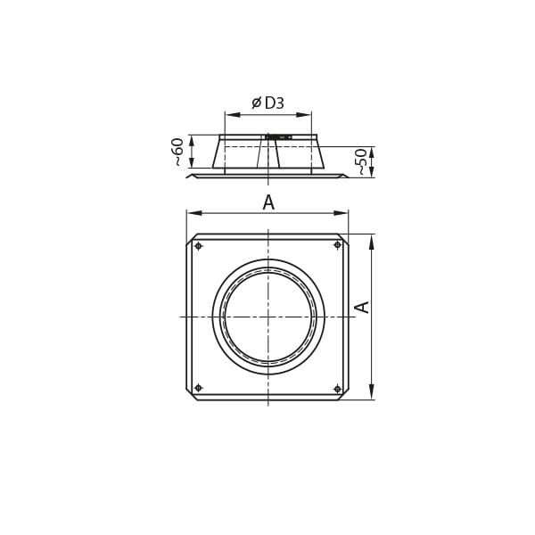 slim eko przejscie dachowe opd rysunek