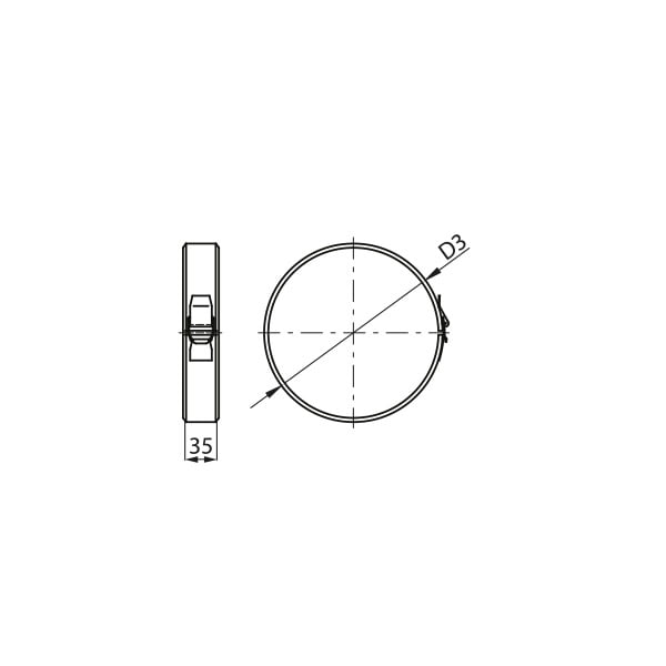 slim zacisk montazowy rysunek