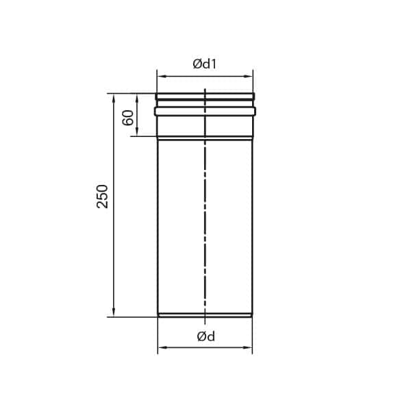 sps 120 300 rura prosta 025m rysunek