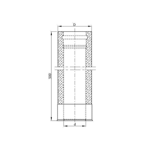 sps izol 80 100 rura 05m rysunek