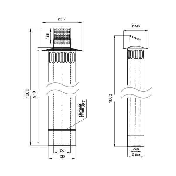 wsps wylot boczny rysunek