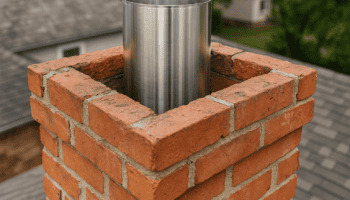 wkład do komina z cegły