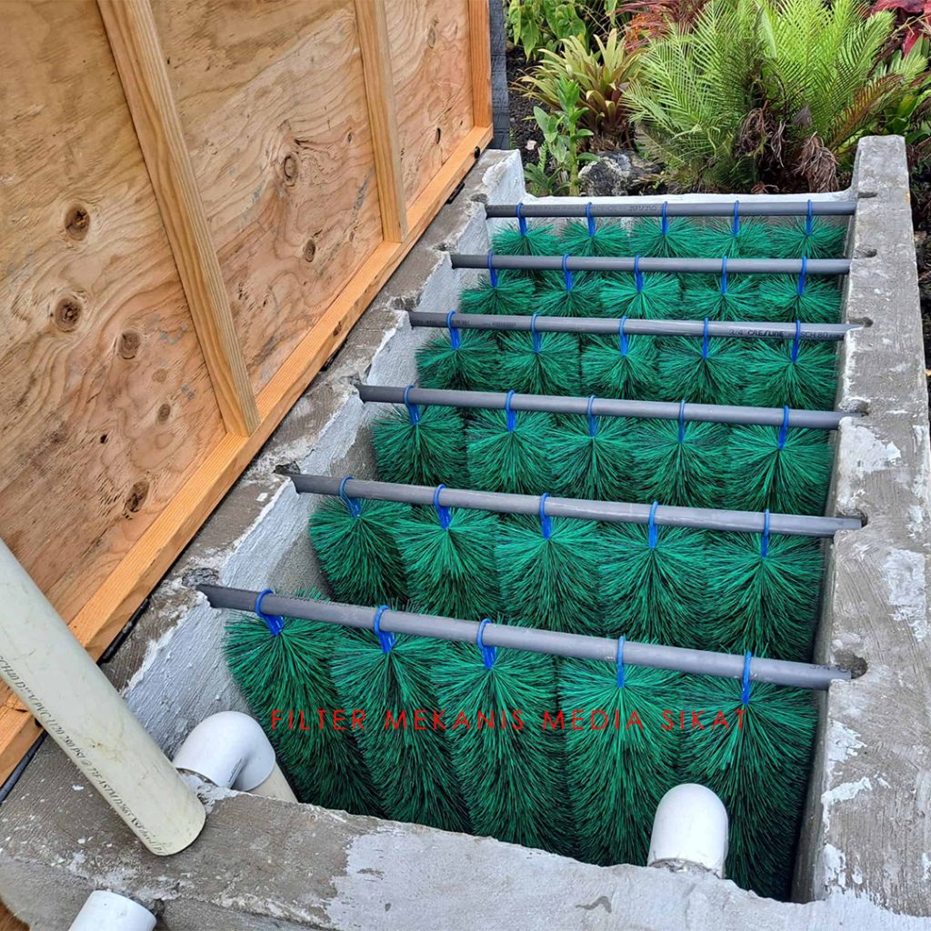 Membedah Sistem Filtrasi Kolam Koi (Mekanis, Biologis, Kimiawi) 3 media filter mekanis