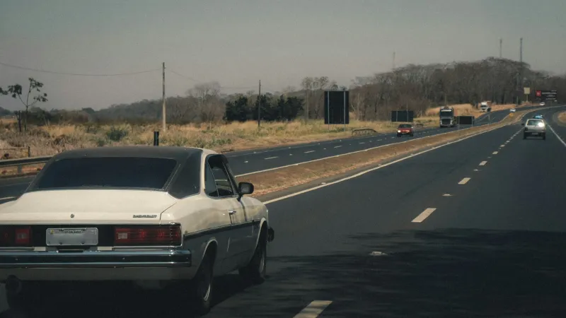 Improper Lane Usage Vehicle driving down road