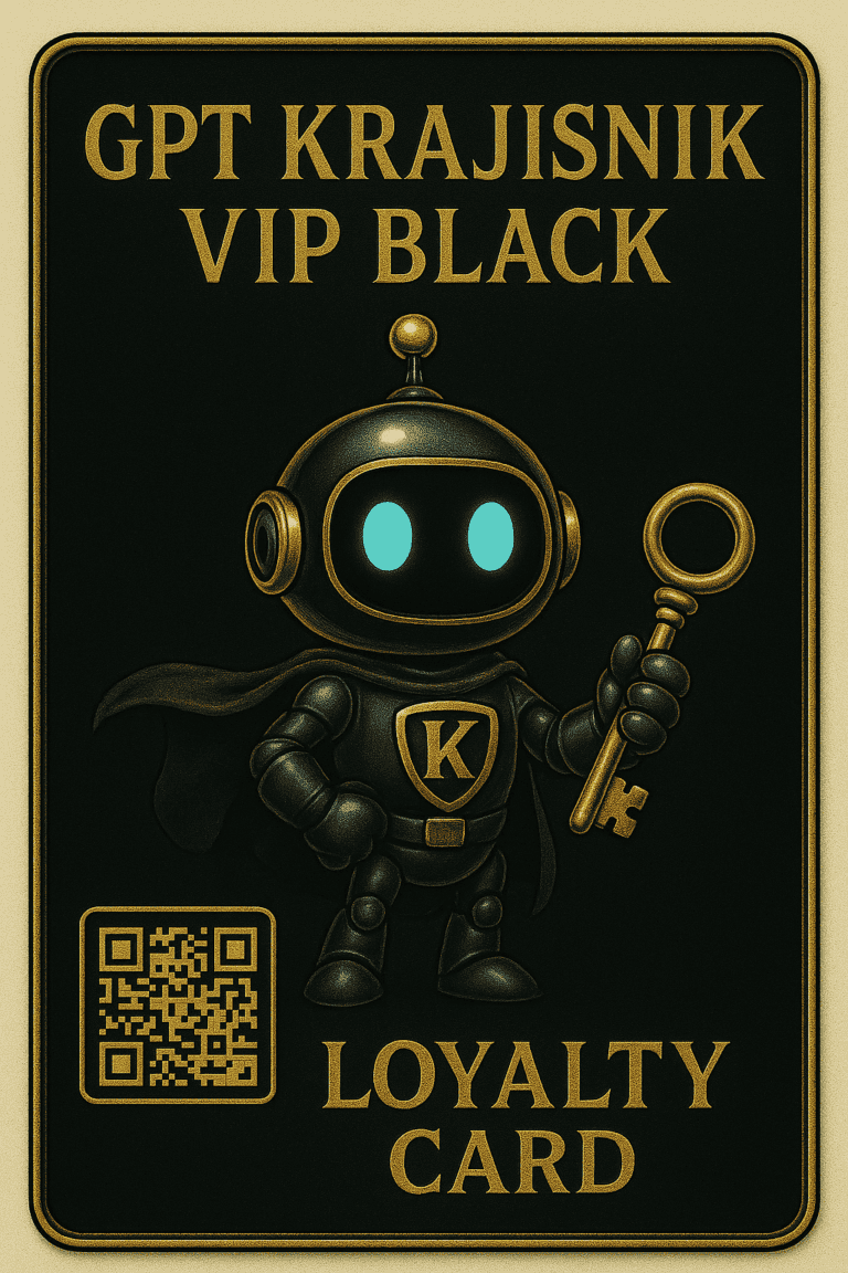 GPT Krajišnik VIP Black – Ekskluzivna lojaliti kartica