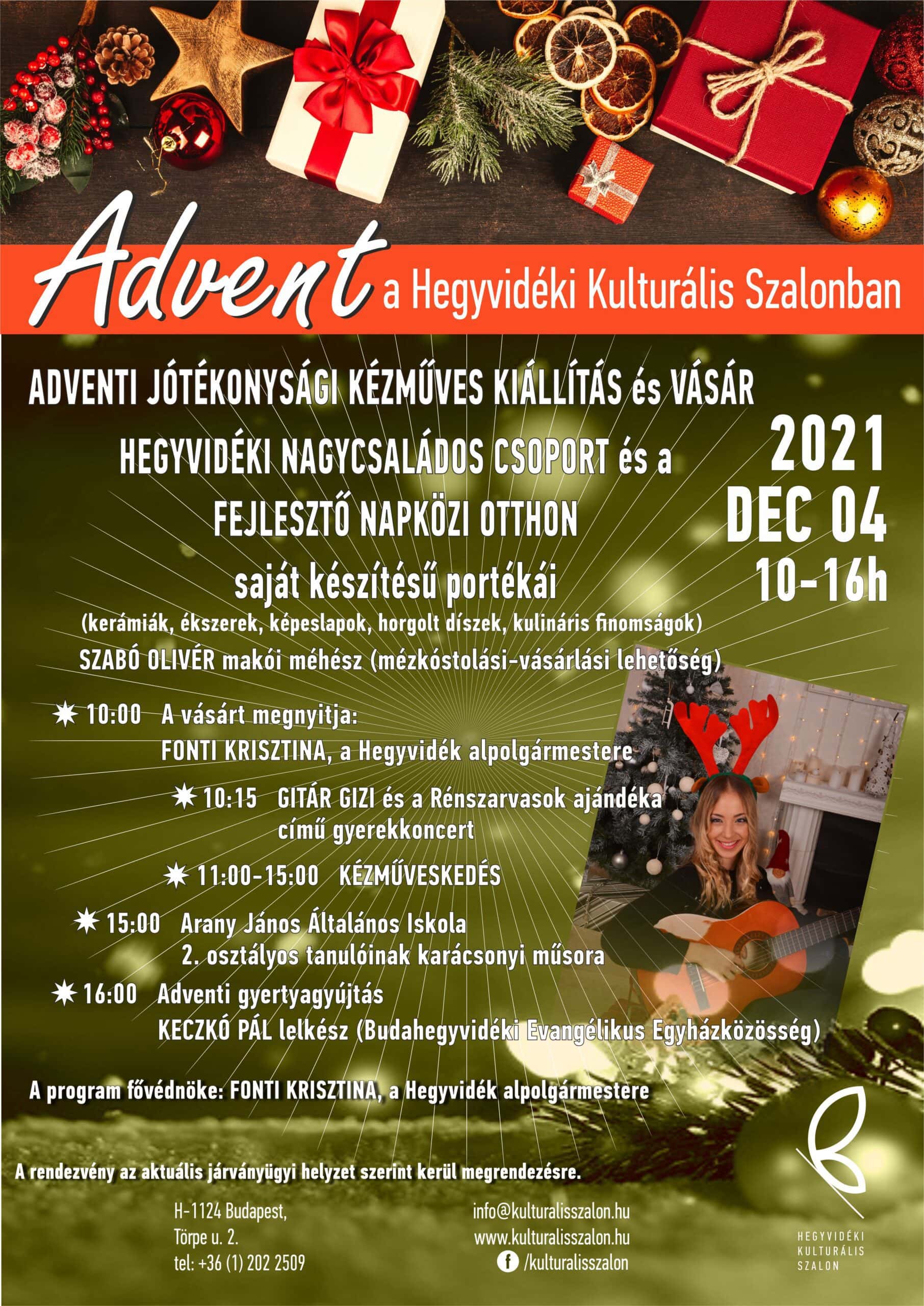 Advent a Hegyvidéki Kulturális Szalonban