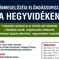 Bűnmegelőzési előadássorozat a Hegyvidéken
