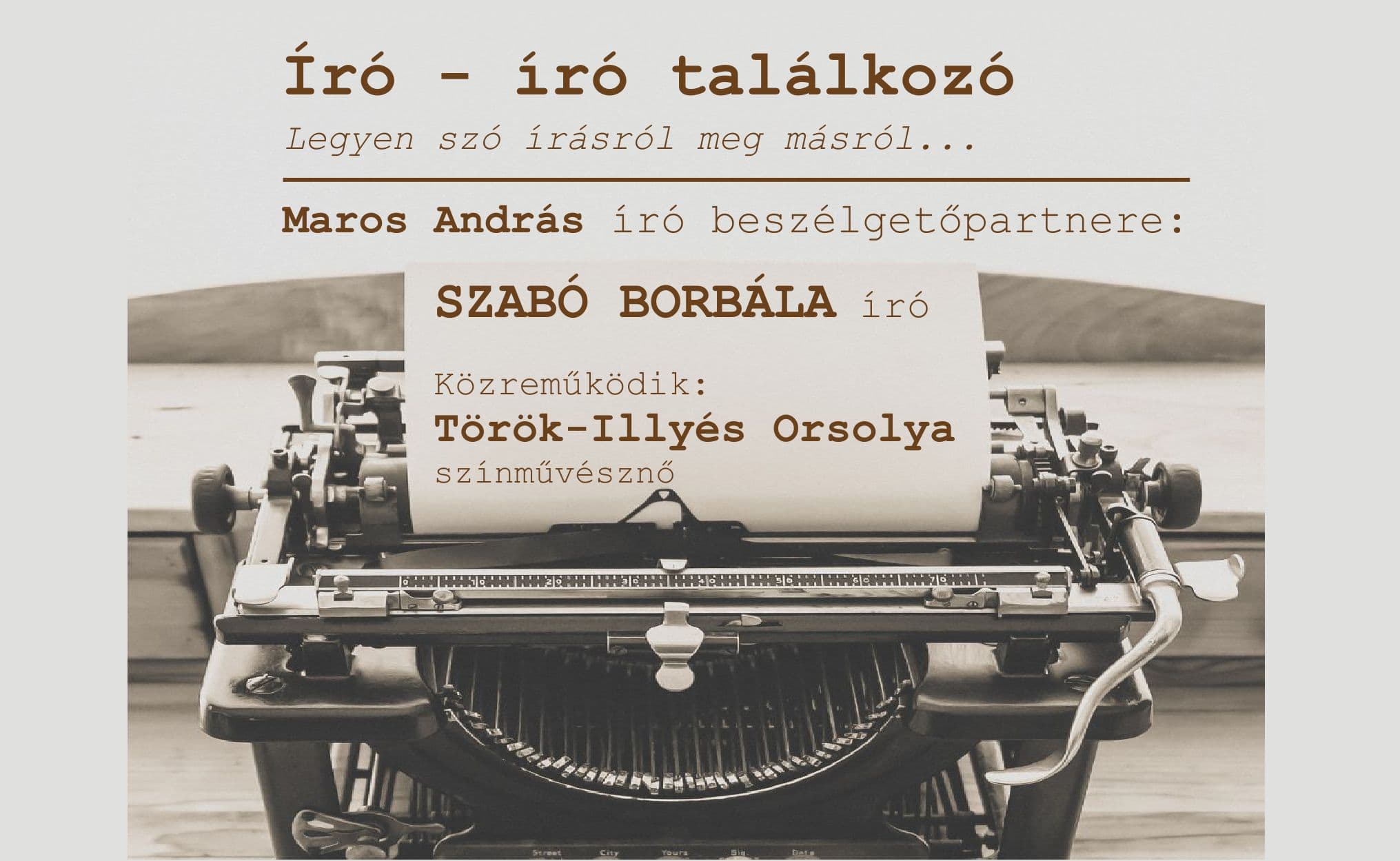 Író-író találkozó